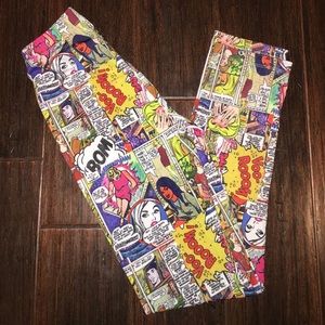 ‼️FINAL PRICE‼️Forever 21 Kids Comic Book Leggings