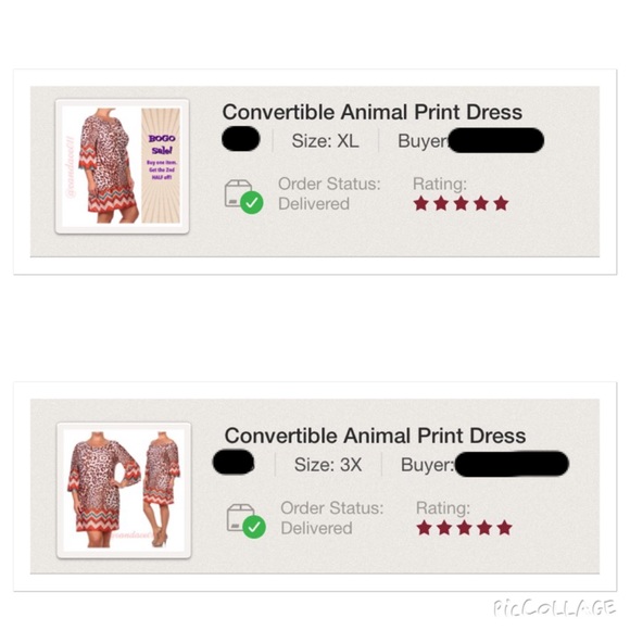 ⭐️5 STAR rated!⭐ Convertible Animal Print Dress - Picture 4 of 4
