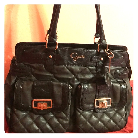 GUESS Black Shoulder Bag