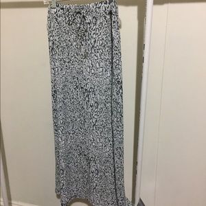 Michael Michael Kors gray leopard print maxi skirt