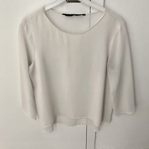 Zara White Blouse Zara White Blouse