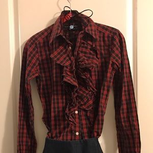 Ralph Lauren Sport Ruffle Button down