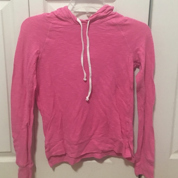 Pink hooded top