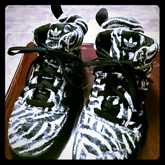 Zebra tail Jeremy Scott animal shoes