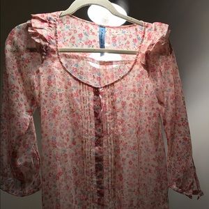 Shirt New Pink with flowers