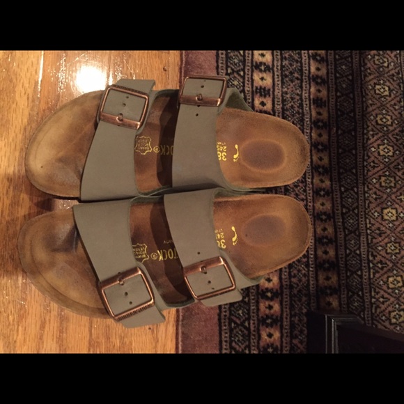Birkenstock Shoes - Birkenstock Arizona in stone 38