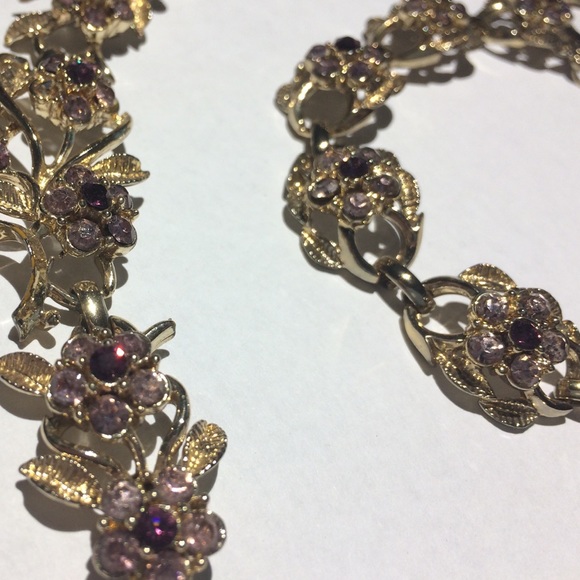 Choker necklace and bracelet set - Picture 2 of 4