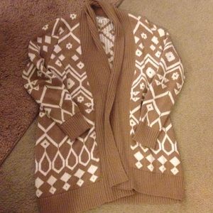 Old navy size large Aztec brown and white sweater