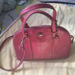 Hot pink coach purse