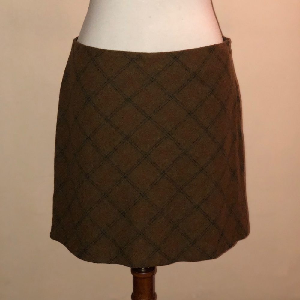 J. Crew Plaid Mini Skirt