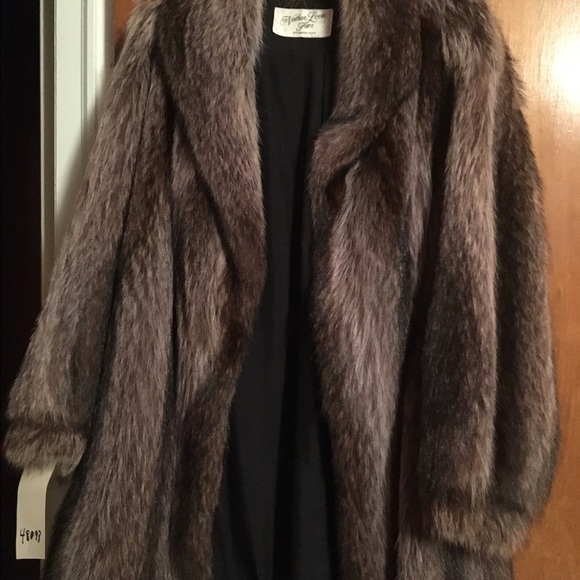 Three-quarter length fur coat