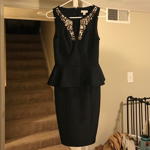 Gorgeous bejeweled peplum dress