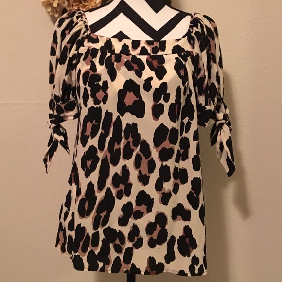 Nanette Lepore leopard print top