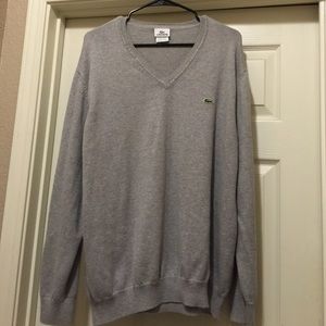 Men's grey Lacoste sweater