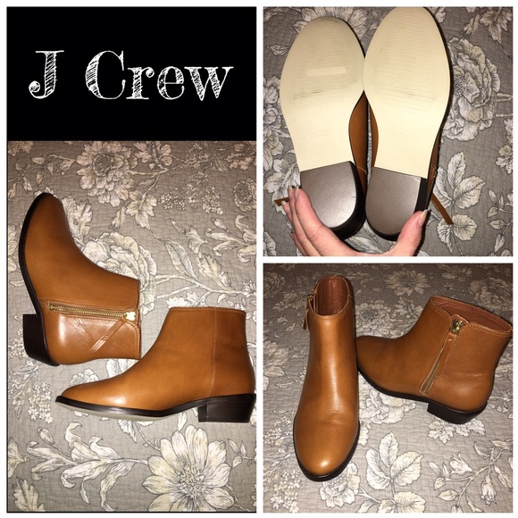 ‼️4 HR price drop 🎉J Crew brown low zip boots.