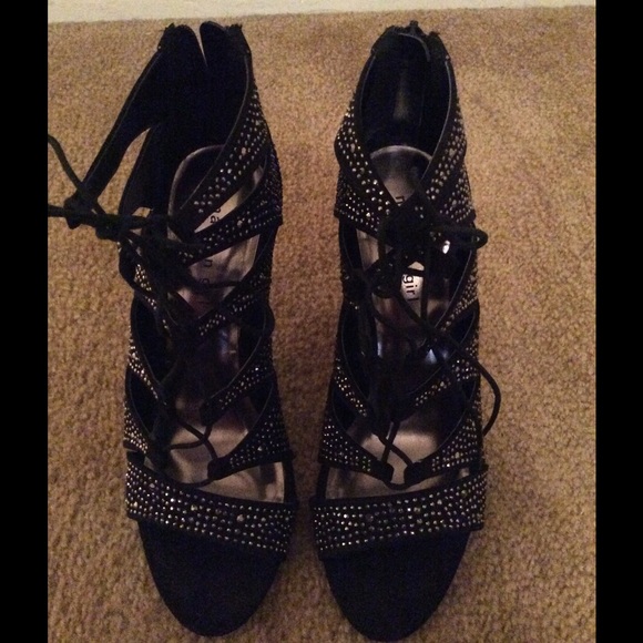 Madden Girl lace-up heels