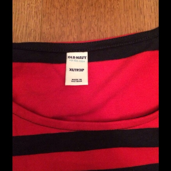 Old Navy Red & Blue Stripped Dress, Sz XS - Picture 3 of 3