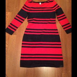 Old Navy Red & Blue Stripped Dress, Sz XS