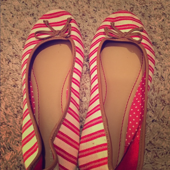 Candy striper flats!