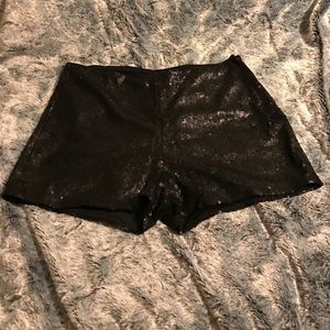 H&M black Sequin Shorts