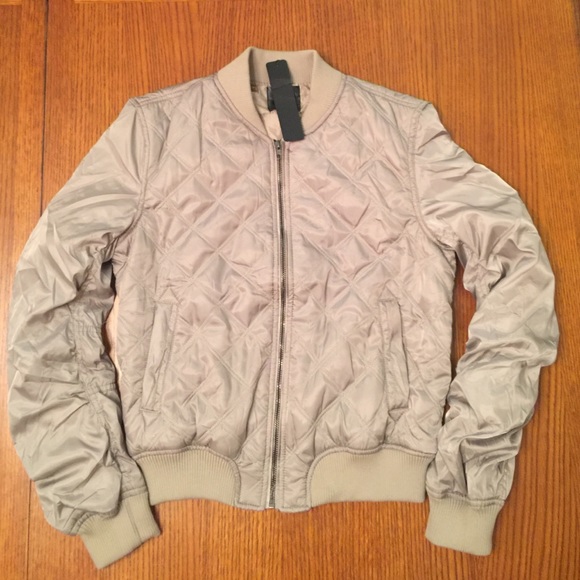 Quilted Bomber Jacket