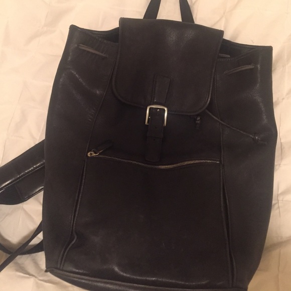 Coach Leather Backpack