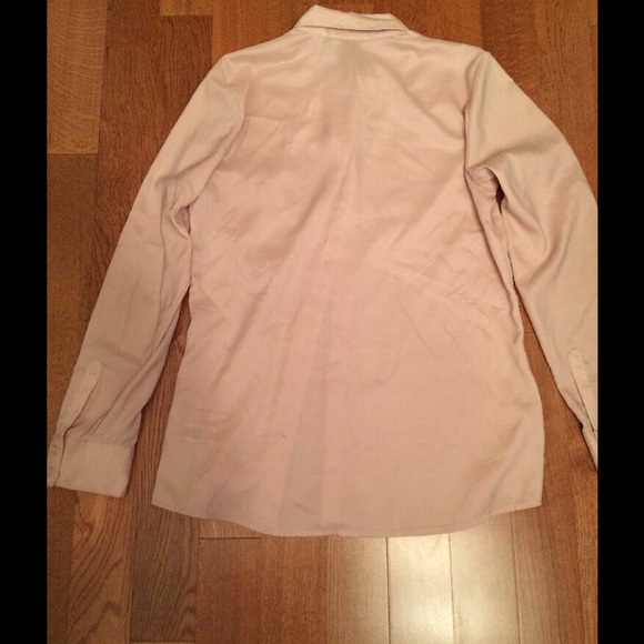 Express Light Rose Long Sleeve Blouse, S - Picture 3 of 3