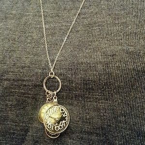 SALE ❤ Vintage Style Clock Charm Necklace