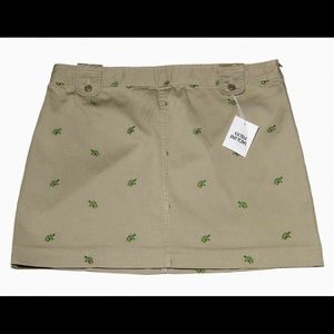 J. Crew Khaki Turtle Skirt
