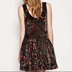 Free People floral velvet dress