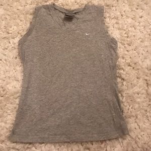 Nike gray workout top