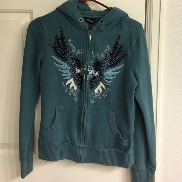 Harley Davidson zip up hoodie.
