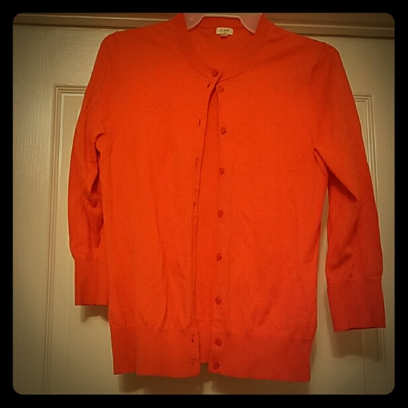 Orange cardigan