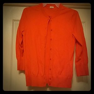 Orange cardigan