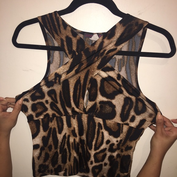 Animal print top