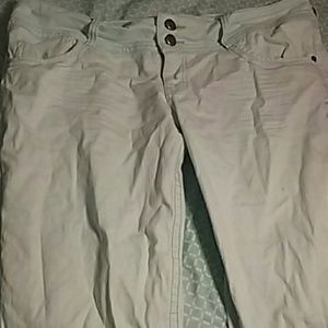 Light blue high waisted capris