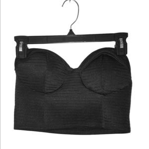 Bustier tube crop top