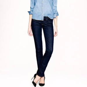 JCrew 25Short Matchstick dark wash jeans
