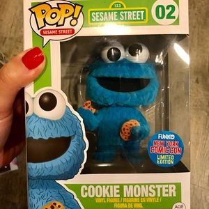Funko Pop - NY Comic Con Flocked Cookie Monster