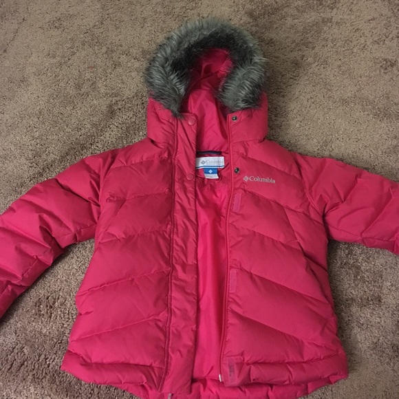 Girls Pink Columbia winter jacket
