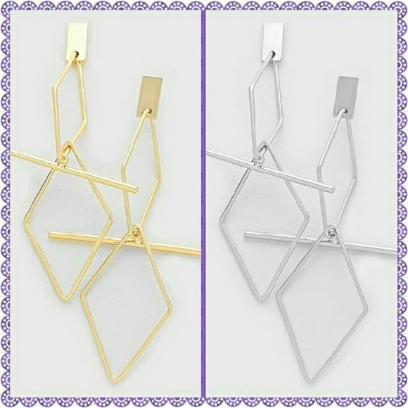 🆕Diamond-Shape Hoop Earrings🆕