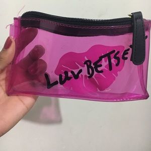 Betsey Johnson Clear Pouch