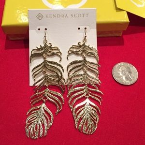 Kendra Scott Feather Earrings