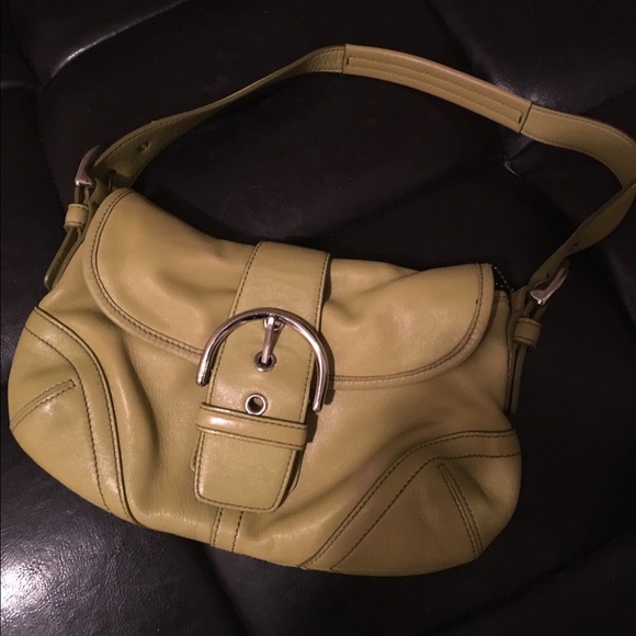 Green Leather Coach Bag