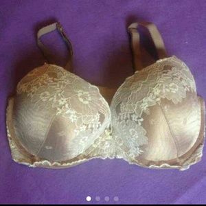 Nude colored pushup bra