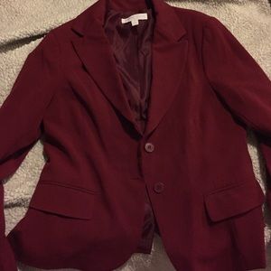 New York & Company Burngundy Blazer