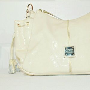 Dooney & Bourke Cream Patent Leather Handbag