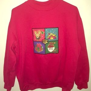 VINTAGE Red Xmas Sweater