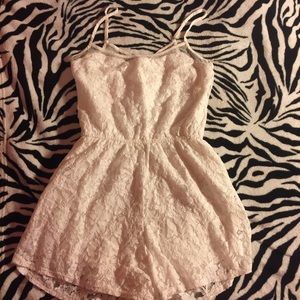 White lace romper