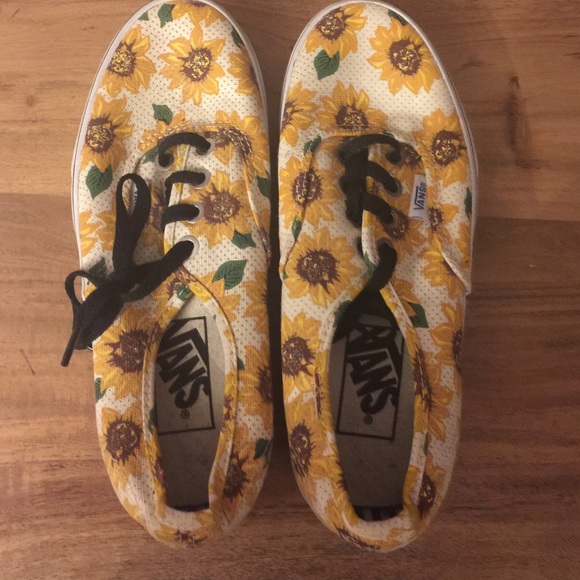 Authentic sun flower vans